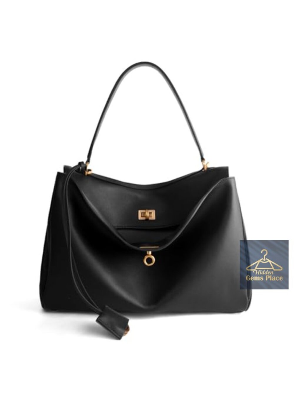 Genuine Leather Tote Bag - Soft Cowhide Shoulder Handbag Satchel Work Travel